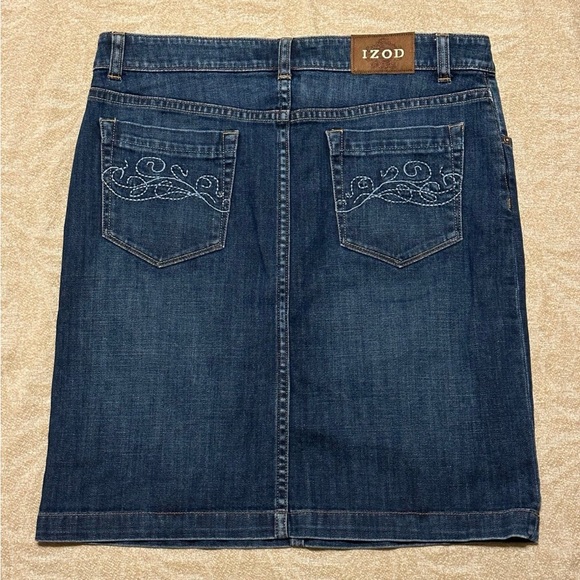 Izod Denim Skirt - Picture 1 of 4